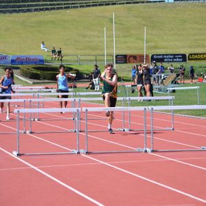 1st Coby Pye - Intermediate Boys 100m hurdles.