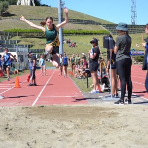 1st Maggie Jones - Senior Girls long jump.