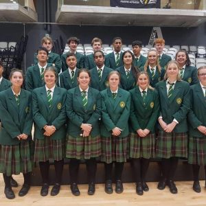 The boys and girls WHS volleyball teams faced some tough games at the National Secondary Schools champs in Palmerston North. Photo / Supplied.