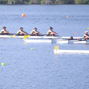 WHS girls U16 coxed quad made it to the A Finals, getting 6th. Photo / Supplied.