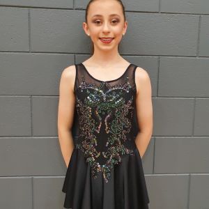 Pippa competed in Freeskate Long Programme.  Photo / Trina McKee.