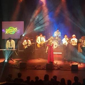 Winners, Jansen and the AMPS, performing at the Royal Wanganui Opera House. Winners, Jansen and the AMPS, performing at the Royal Wanganui Opera House.