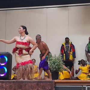 End of the Samoan dance (photo taken Fiafia night).