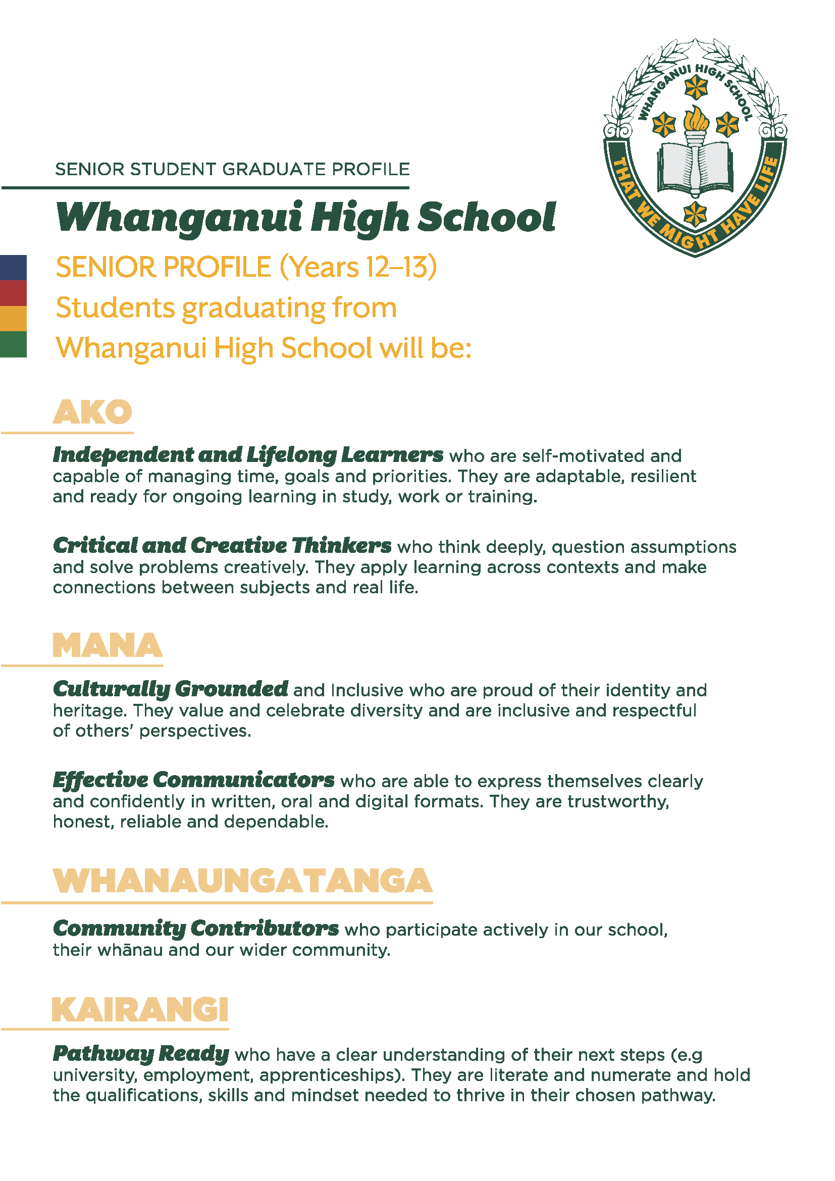 Senior Profile Senior Profile