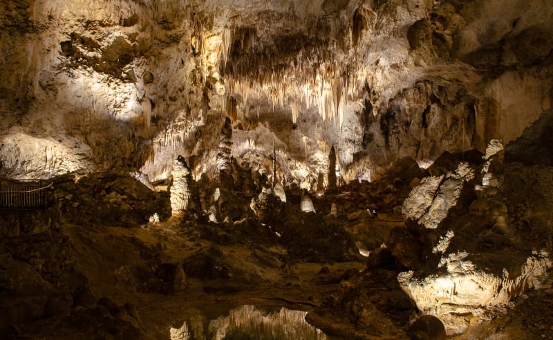 a very large room in the cave