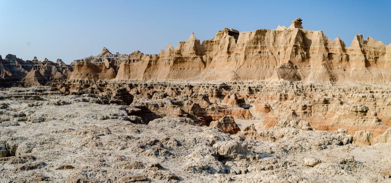 badlands formations at the window and door trails