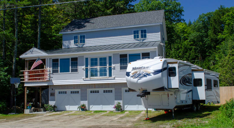 LSP parked at the lake house