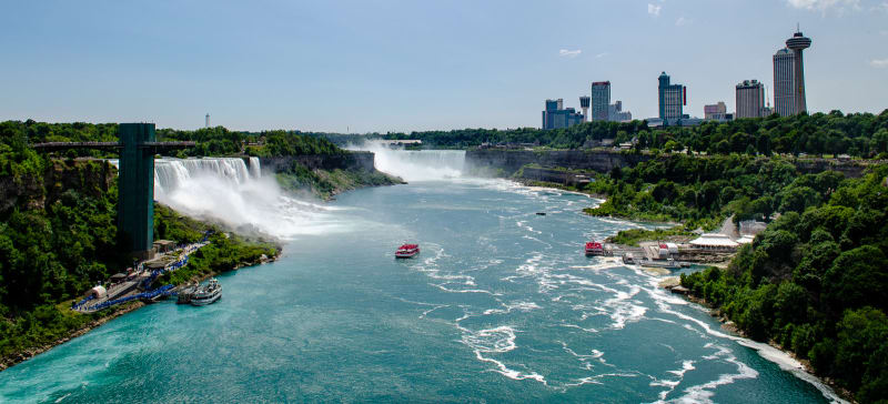 niagara falls from rainbow bridge