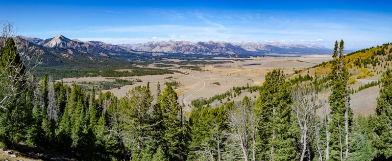 view of the sawtooth mountains from galena summit