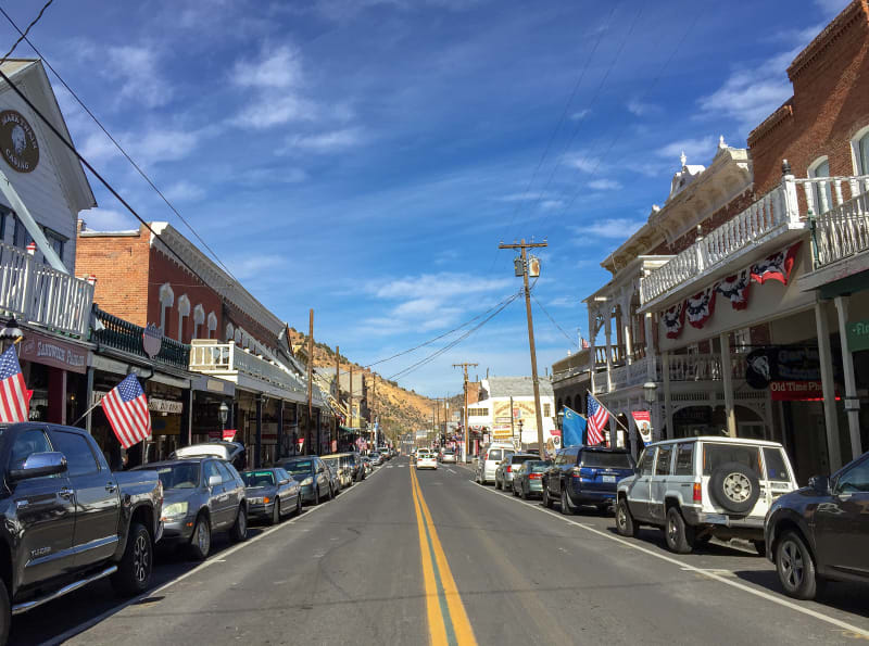 main street in virginia city