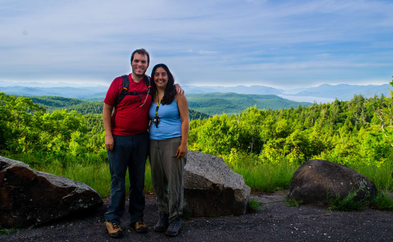 Will and Sushila at the top of Prospect Mountain