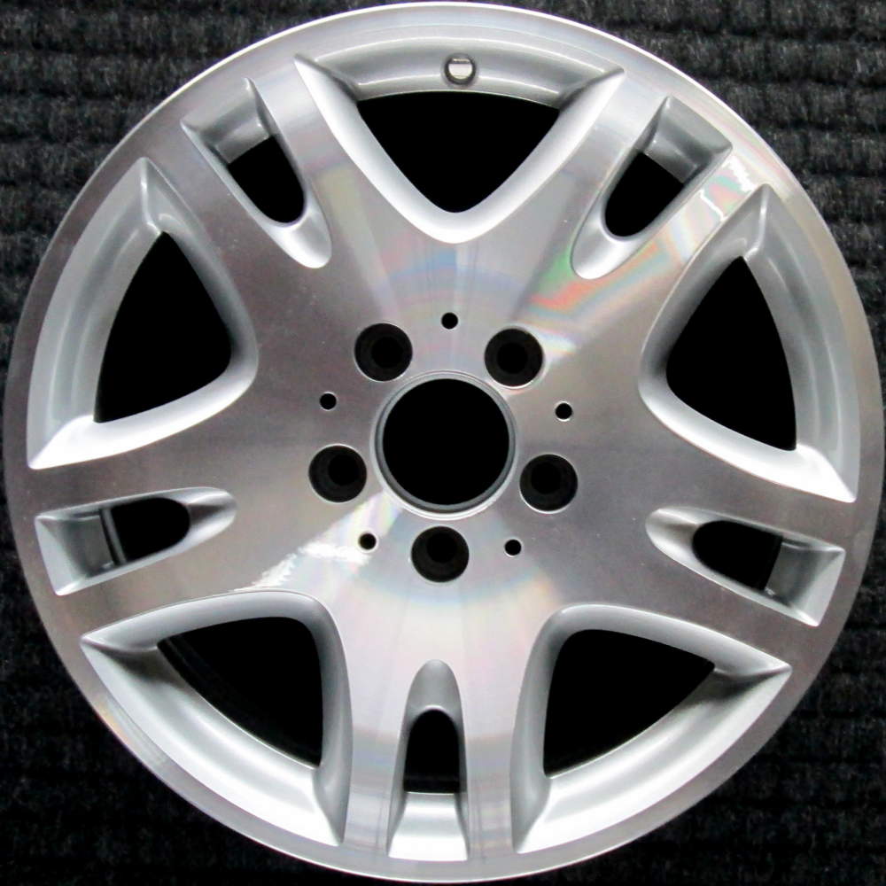 Set Of 4 Remanufactured 16" Mercedes OEM Wheels – E320, E350, E500 2003-2007 – Machined Silver