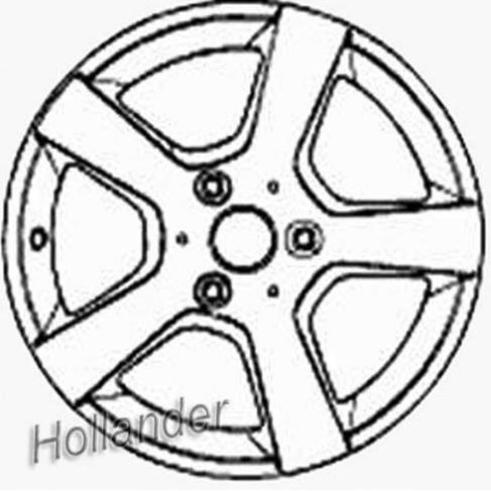 Smart Fortwo 2013-2014 15" Rear OEM Wheel
