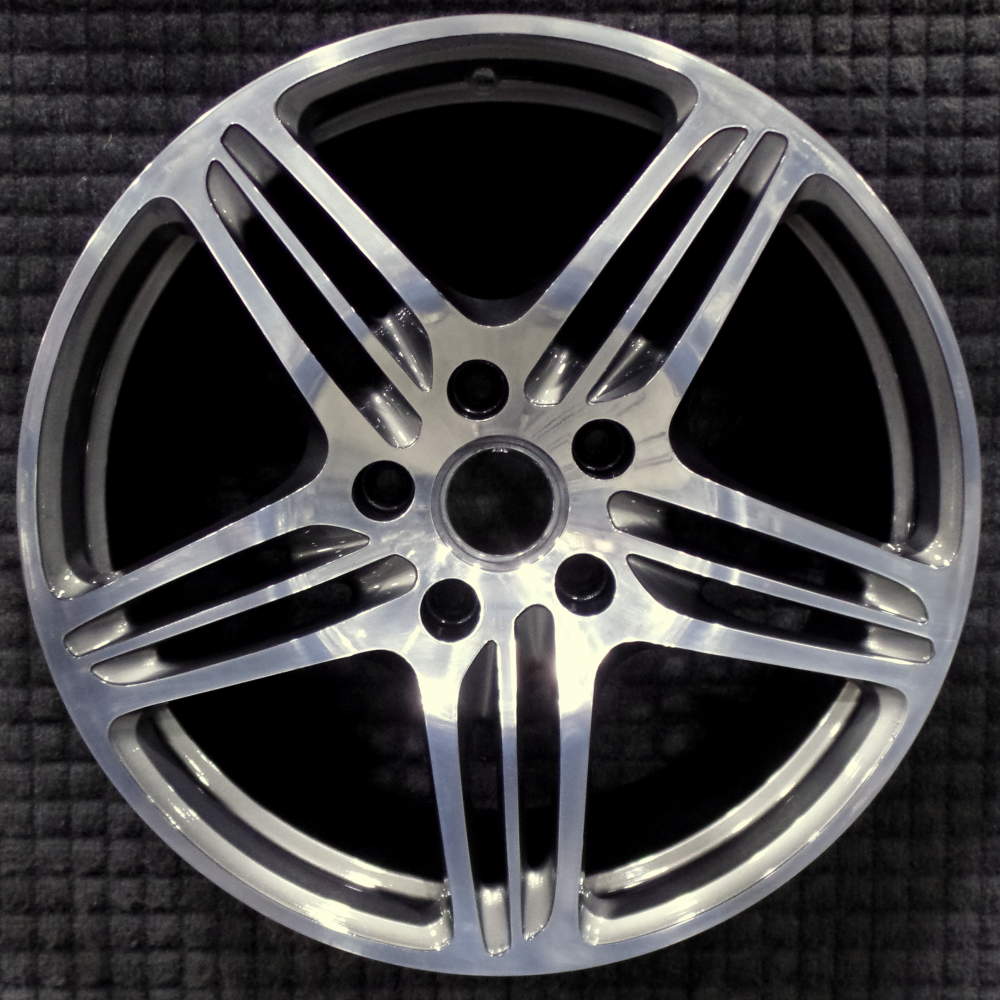 2007-2013 Porsche 911 19″ OEM Wheel Rim Polished w/ Charcoal Pockets