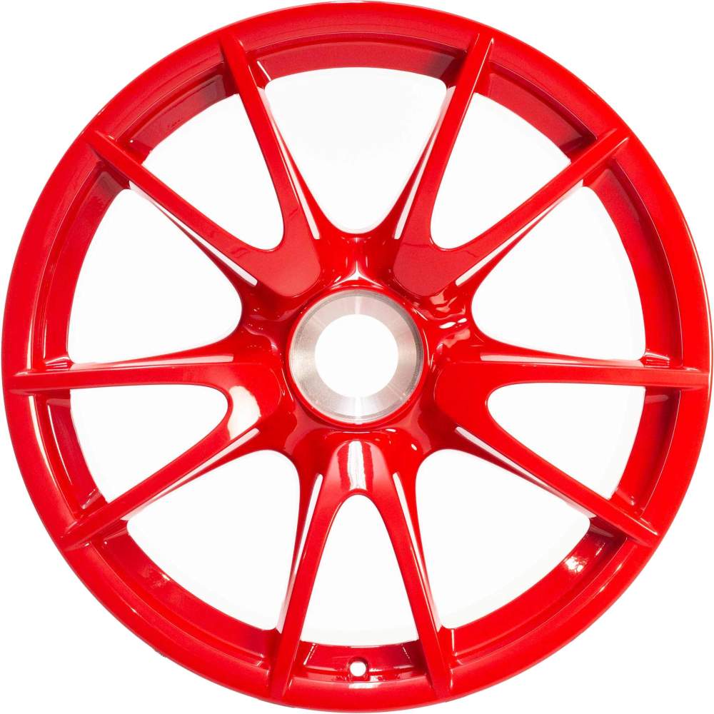 2011-2013 Porsche 911 19″ OEM Wheel Rim Red