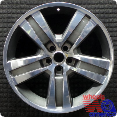 2010-2011 Dodge Nitro 20″ OEM Wheel Rim Polished w/ Dark Charcoal Pockets