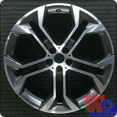 2018-2025 BMW X5 21″ OEM Wheel Rim Machined w/ Charcoal Pockets