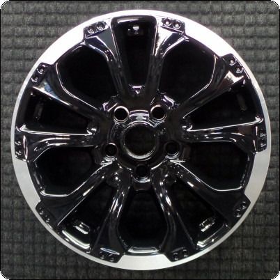 2011-2014 Jeep Grand Cherokee 18″ OEM Wheel Rim Polished Lip w/ Black Spokes