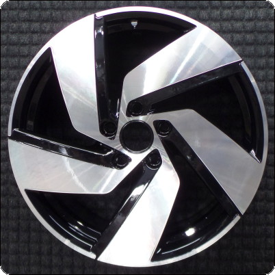 2022-2025 Volkswagen GTI 18″ OEM Wheel Rim Machined w/ Black Pockets