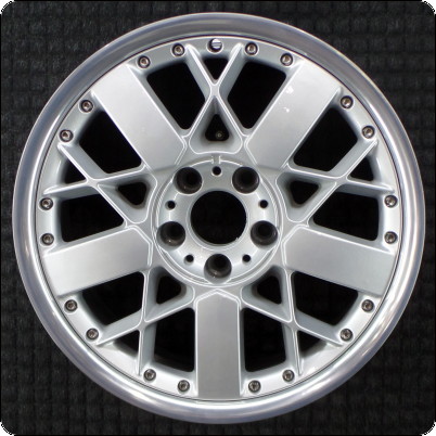 2001-2003 BMW 535i 18″ OEM Wheel Rim Polished Lip w/ Silver Spokes