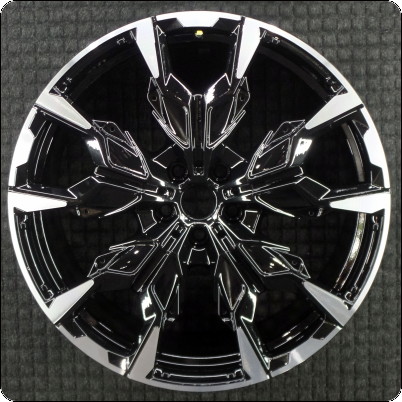 2024-2025 BMW i5 21″ OEM Wheel Rim Machined w/ Black Pockets