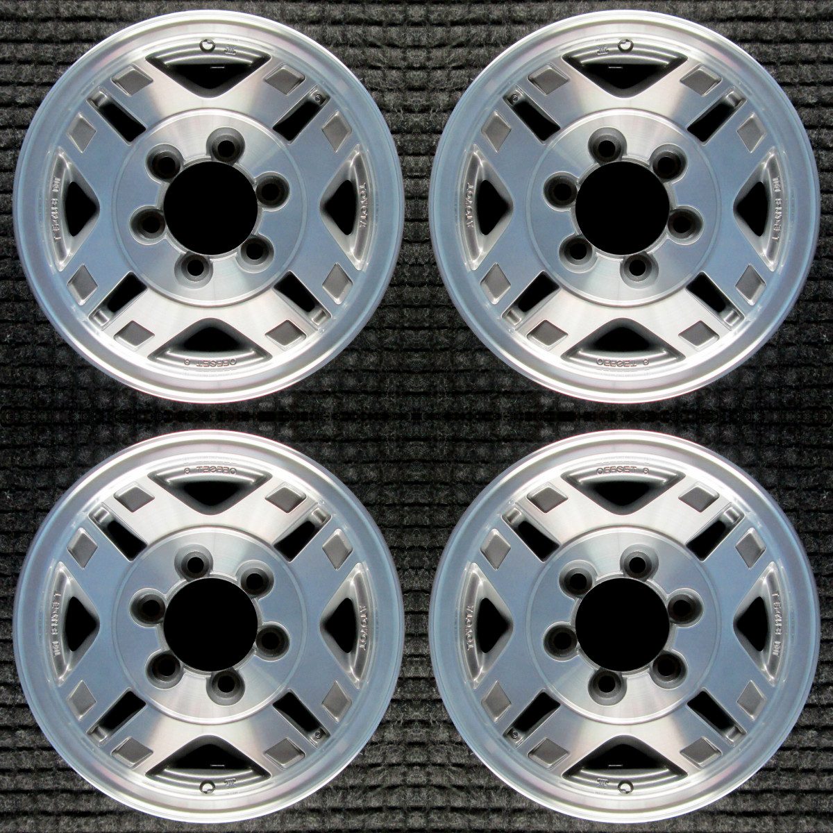 Toyota 4Runner Shank Lug Nuts 15" OEM Wheel Set 1986 to 1996 eBay