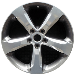 Genuine factory OEM Polished w/ Charcoal Pockets wheel for 2021-2025 Jeep Professionally remanufactured to like-new condition