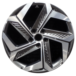 Genuine factory OEM Machined w/ Charcoal Pockets wheel for 2022-2024 Hyundai Professionally remanufactured to like-new condition