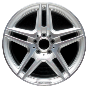 Genuine factory OEM Machined w/ Silver Pockets Front wheel for 2008-2015 Mercedes-Benz Front Professionally remanufactured to like-new condition