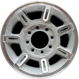 Genuine factory OEM Machined w/ Silver Pockets wheel for 2002-2009 Hummer Professionally remanufactured to like-new condition