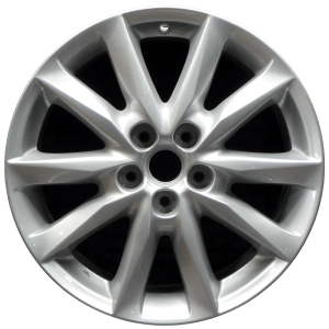 Genuine factory OEM All Silver wheel for 2017-2018 Mazda 3 Professionally remanufactured to like-new condition