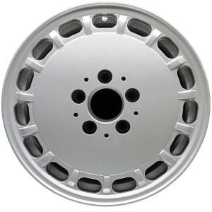 Genuine factory OEM All Silver wheel for 1986-1989 Mercedes-Benz Professionally remanufactured to like-new condition