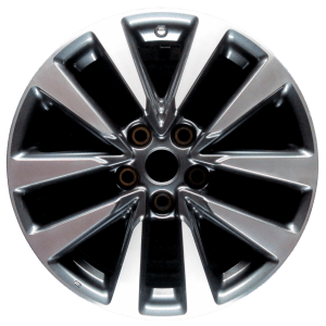 Genuine factory OEM Machined w/ Charcoal Pockets wheel for 2016-2018 Nissan Professionally remanufactured to like-new condition