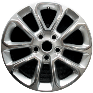 Genuine factory OEM Polished w/ Silver Spokes wheel for 2014-2022 Jeep Professionally remanufactured to like-new condition