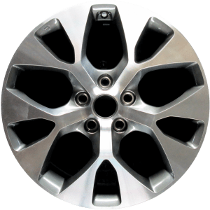 Genuine factory OEM Machined w/ Charcoal Pockets wheel for 2012-2013 Kia Professionally remanufactured to like-new condition