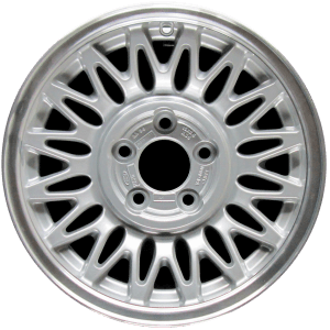 Genuine factory OEM Machined Lip w/ Silver Spokes wheel for 1993-1997 Lincoln Professionally remanufactured to like-new condition