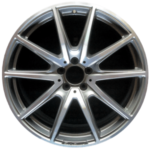 Genuine factory OEM Machined w/ Charcoal Pockets Rear wheel for 2018-2021 Mercedes-Benz Rear Professionally remanufactured to like-new condition