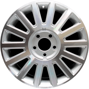 Genuine factory OEM Machined w/ Silver Pockets wheel for 2003-2005 Lincoln Professionally remanufactured to like-new condition