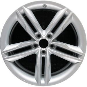 Genuine factory OEM All Silver wheel for 2008-2017 Audi Professionally remanufactured to like-new condition