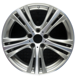 Genuine factory OEM Machined w/ Light Charcoal Pockets Front wheel for 2011-2021 BMW Front Professionally remanufactured to like-new condition