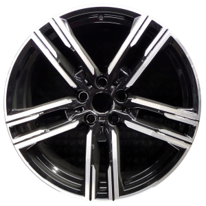 Genuine factory OEM Polished w/ Dark Charcoal Pockets Rear wheel for 2018-2024 BMW Rear Professionally remanufactured to like-new condition