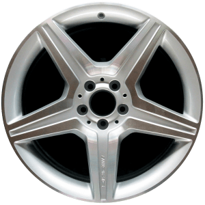 Genuine factory OEM Machined w/ Silver Pockets Front wheel for 2010-2012 Mercedes-Benz Front Professionally remanufactured to like-new condition