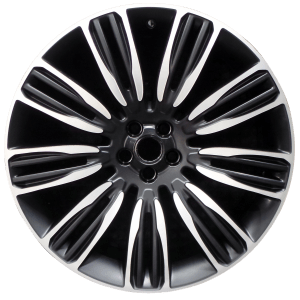 Genuine factory OEM Machined Black w/ Matte Finish wheel for 2018-2024 Land Rover Professionally remanufactured to like-new condition