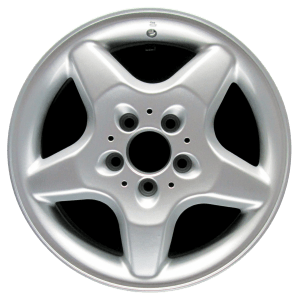 Genuine factory OEM All Silver wheel for 1998-2001 Mercedes-Benz Professionally remanufactured to like-new condition