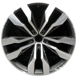Genuine factory OEM Machined w/ Dark Charcoal Pockets wheel for 2018-2023 Volkswagen Professionally remanufactured to like-new condition