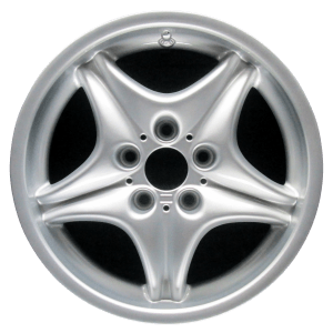 Genuine factory OEM Hyper Silver Front wheel for 1998-2002 BMW Front Professionally remanufactured to like-new condition