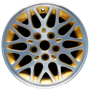 Genuine factory OEM Machined w/ Gold Pockets wheel for 1993-1999 Jeep Professionally remanufactured to like-new condition