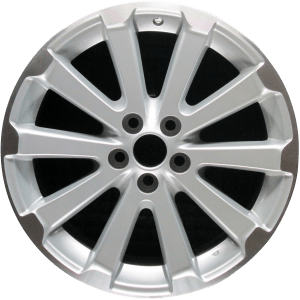 Genuine factory OEM Machined Lip w/ Silver Spokes wheel for 2009-2013 Toyota Professionally remanufactured to like-new condition