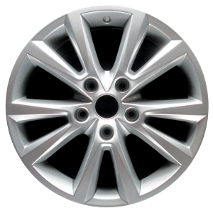Genuine factory OEM Hyper Silver wheel for 2011-2016 Volkswagen Professionally remanufactured to like-new condition