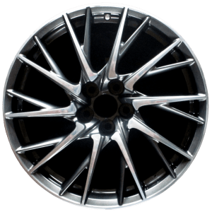 Genuine factory OEM Polished w/ Charcoal Pockets Rear wheel for 2015-2024 Lexus Rear Professionally remanufactured to like-new condition